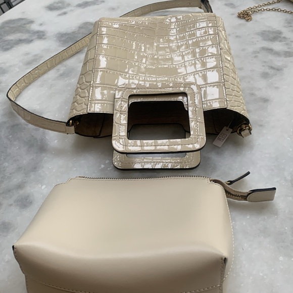 Staud Mini Shirley Embossed Animal Bag Small - Picture 4 of 15